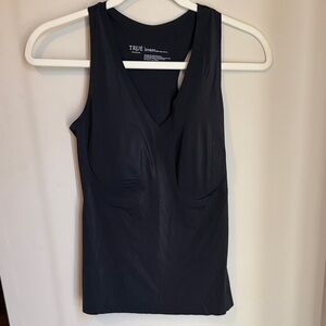 Black V-Neck Tank Top for Women